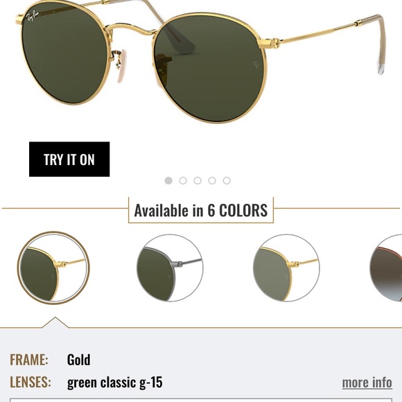 Round Metal Raybans - Picture 3 of 6